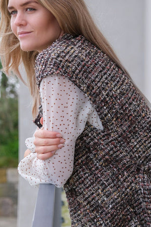 Neo Noir Becca Glam vest brun