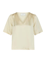 Neo Noir Largo Satin Bluse Lysegul