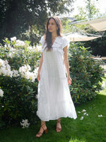 Neo Noir Ankita S Voile Kjole Hvid