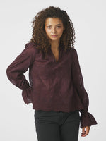 Neo Noir Amara blonde bluse Burgundy