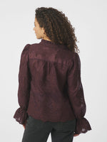 Neo Noir Amara blonde bluse Burgundy