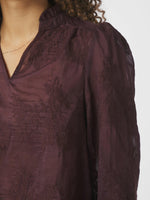 Neo Noir Amara blonde bluse Burgundy
