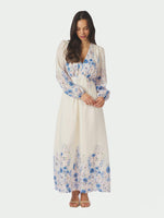 Neo Noir Silfi Flower Print Kjole Blå