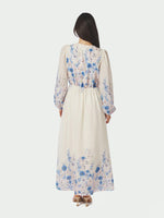 Neo Noir Silfi Flower Print Kjole Blå