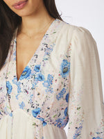 Neo Noir Silfi Flower Print Kjole Blå