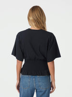 Neo Noir Dray Boxy Smock Tee Navy