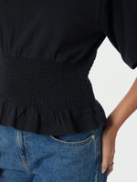 Neo Noir Dray Boxy Smock Tee Navy