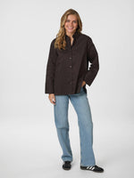 Neo Noir Dita Poplin Skjorte Chocolate Brown