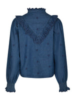 Neo Noir Degas Bluse Denim Blå