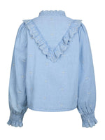 Neo Noir Degas Bluse Denim Lyseblå