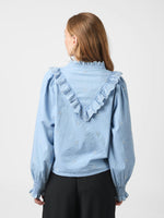 Neo Noir Degas Bluse Denim Lyseblå