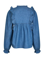 Neo Noir Janis Bluse Denim Blå
