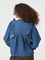 Neo Noir Janis Bluse Denim Blå