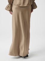 Neo Noir Viso Heavy Sateen Bedaz Nederdel Taupe