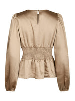 Neo Noir Vanya Crushed Sateen Bluse Guld
