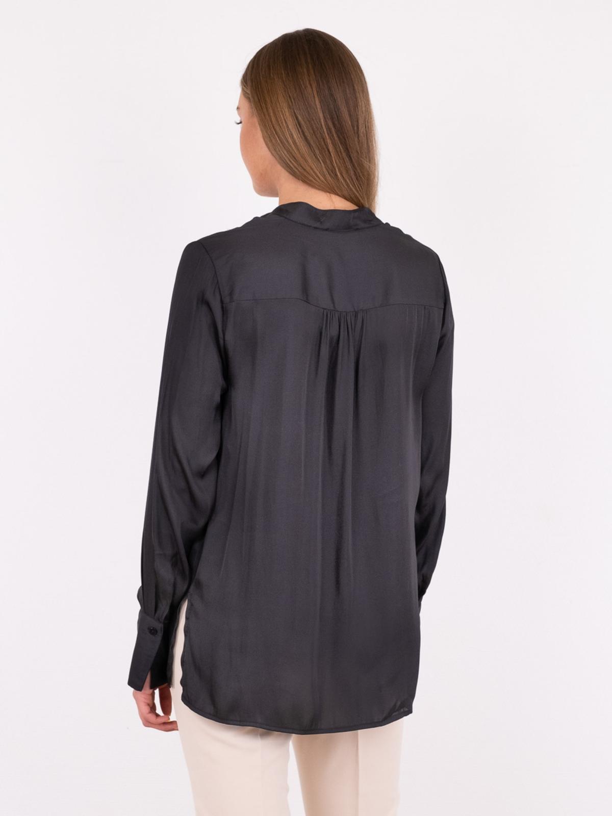 Neo Noir Lucia Solid Bluse Sort