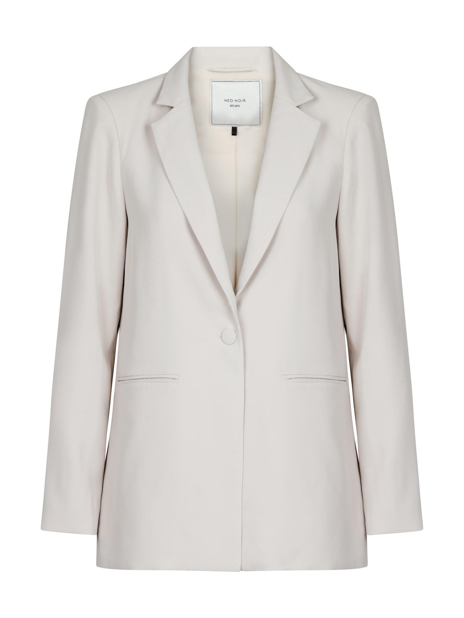 Neo Noir Woven Blazer Ivory