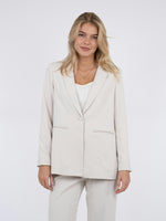 Neo Noir Woven Blazer Ivory