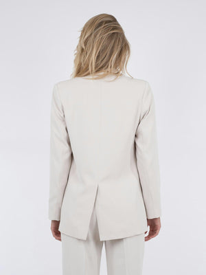 Neo Noir Woven Blazer Ivory