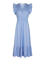 Neo Noir Pollana Poplin Kjole Lyseblå