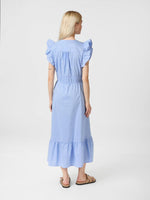 Neo Noir Pollana Poplin Kjole Lyseblå