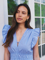 Neo Noir Pollana Poplin Kjole Lyseblå