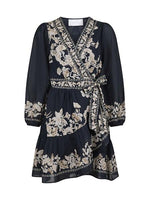 Neo Noir Dorna Printed Voile Kjole Navy