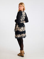 Neo Noir Dorna Printed Voile Kjole Navy