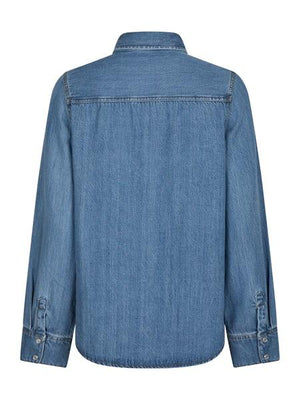 Neo Noir Roger denim skjorte