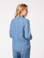 Neo Noir Roger denim skjorte