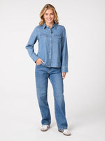 Neo Noir Roger denim skjorte
