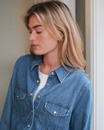 Neo Noir Roger denim skjorte