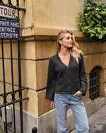 Neo Noir Pixie Knit Cardigan Antracit