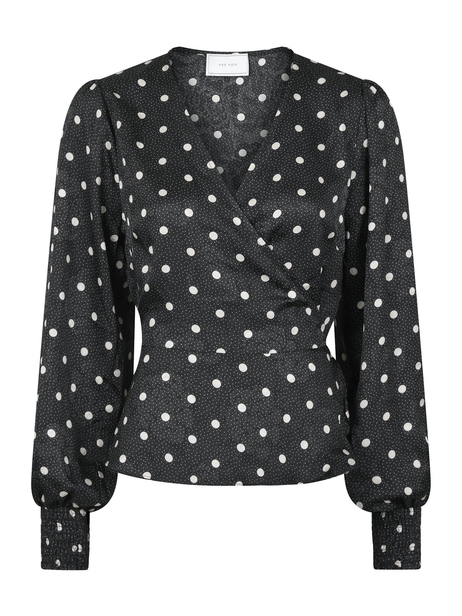 Neo Noir Merry Retro Bluse Prikket