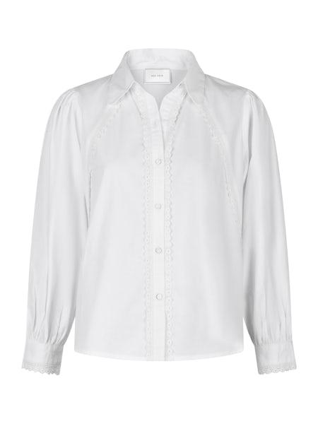 Neo Noir Tilly Poplin Skjorte Hvid