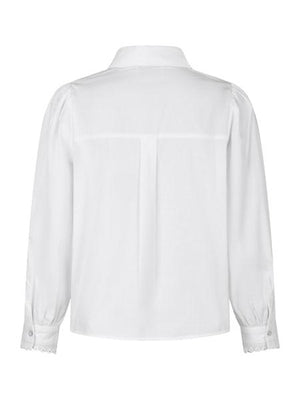 Neo Noir Tilly Poplin Skjorte Hvid