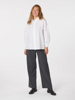 Neo Noir Tilly Poplin Skjorte Hvid