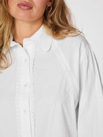 Neo Noir Tilly Poplin Skjorte Hvid