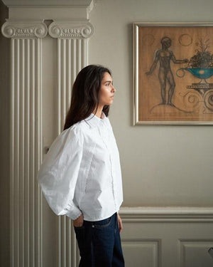Neo Noir Tilly Poplin Skjorte Hvid