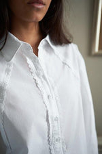 Neo Noir Tilly Poplin Skjorte Hvid