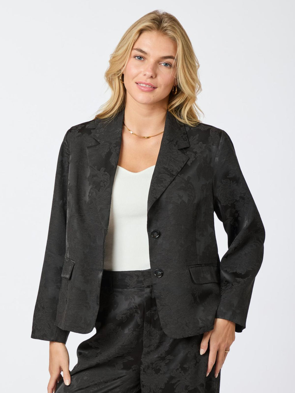 Neo Noir Renia Jacquard Blazer