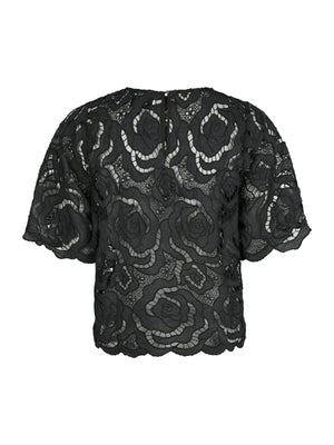 Neo Noir Trisha Big Lace bluse