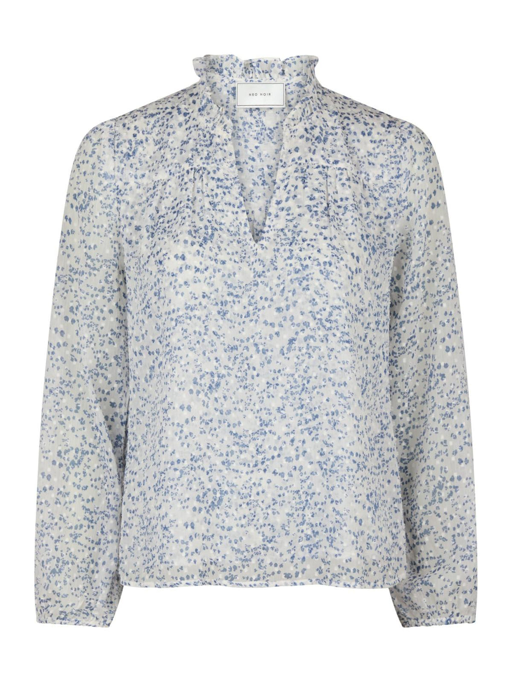 Neo Noir Ditsy Dot Bluse