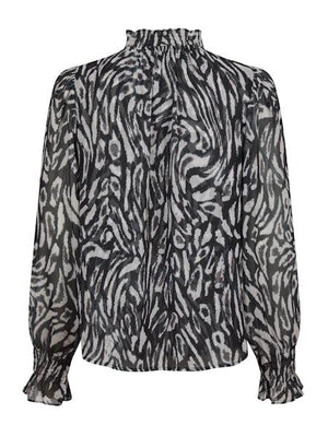 Neo Noir Graphic Leo Bluse