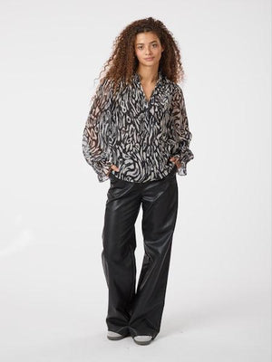 Neo Noir Graphic Leo Bluse