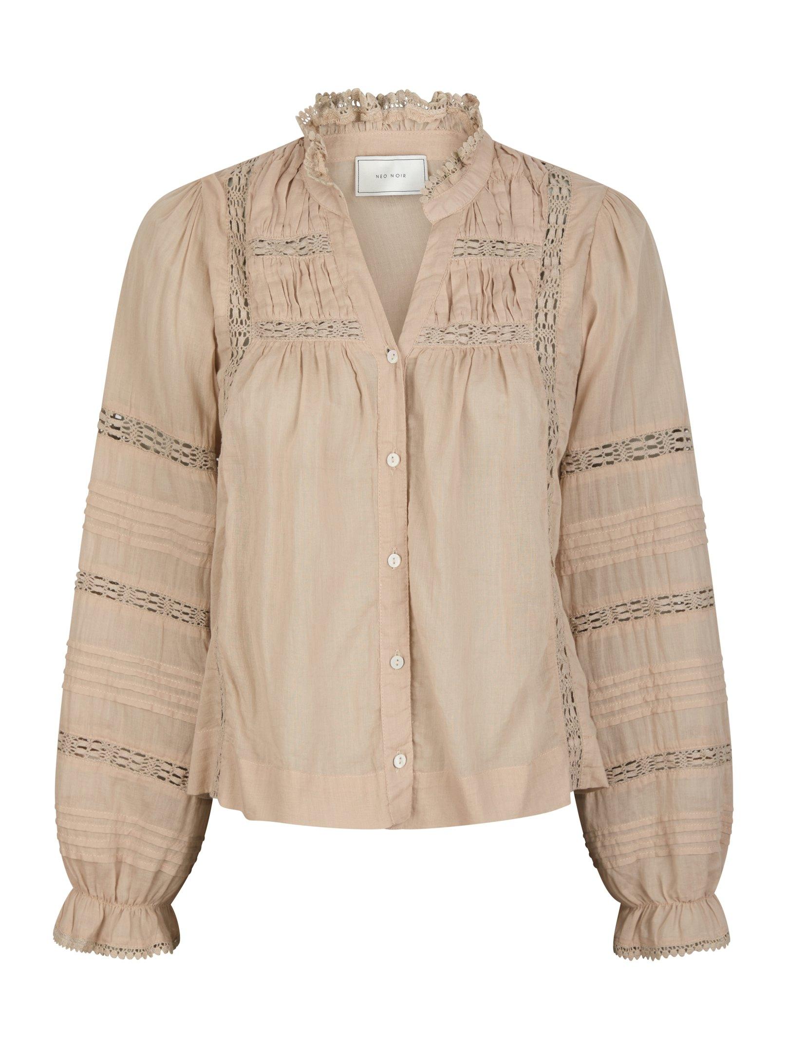 Neo Noir Lyla S Voile Skjorte Toffee