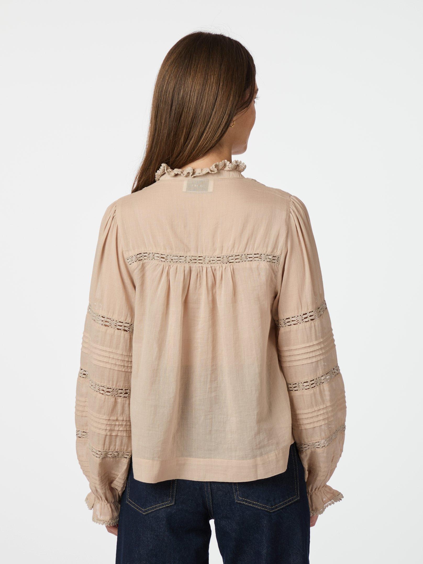 Neo Noir Lyla S Voile Skjorte Toffee