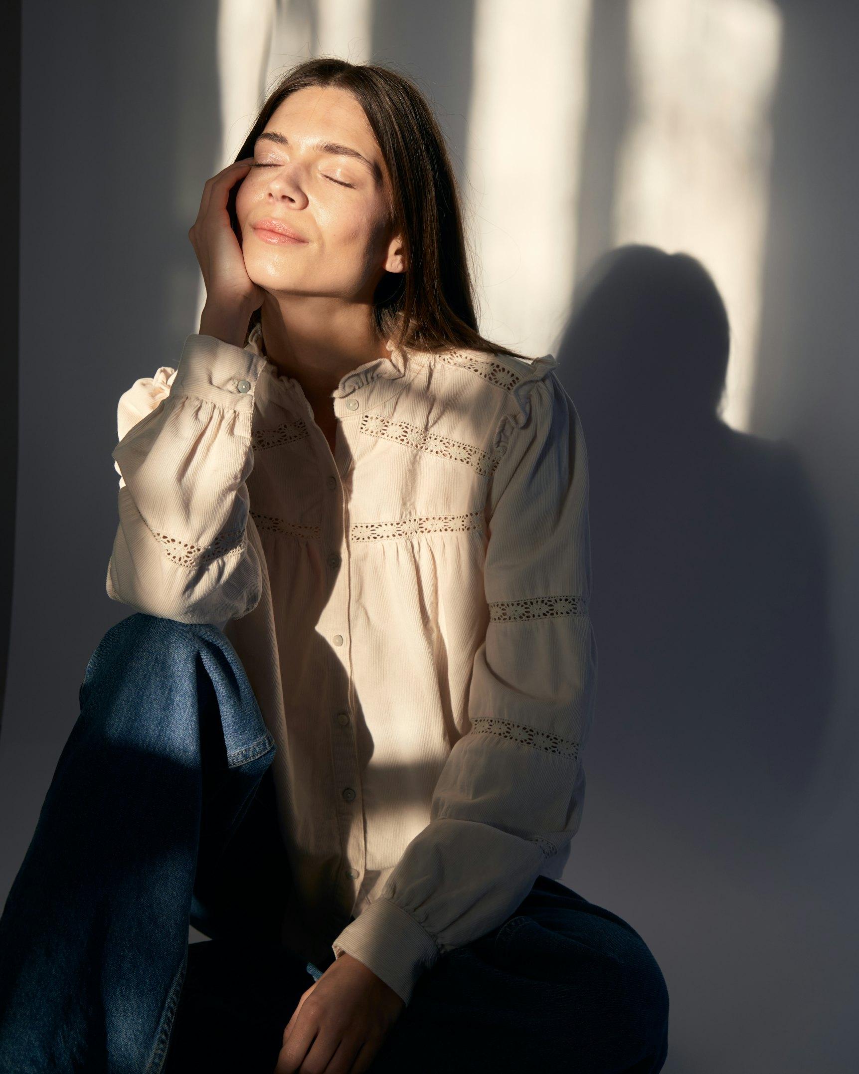 Neo Noir Lyla S Voile Skjorte Toffee