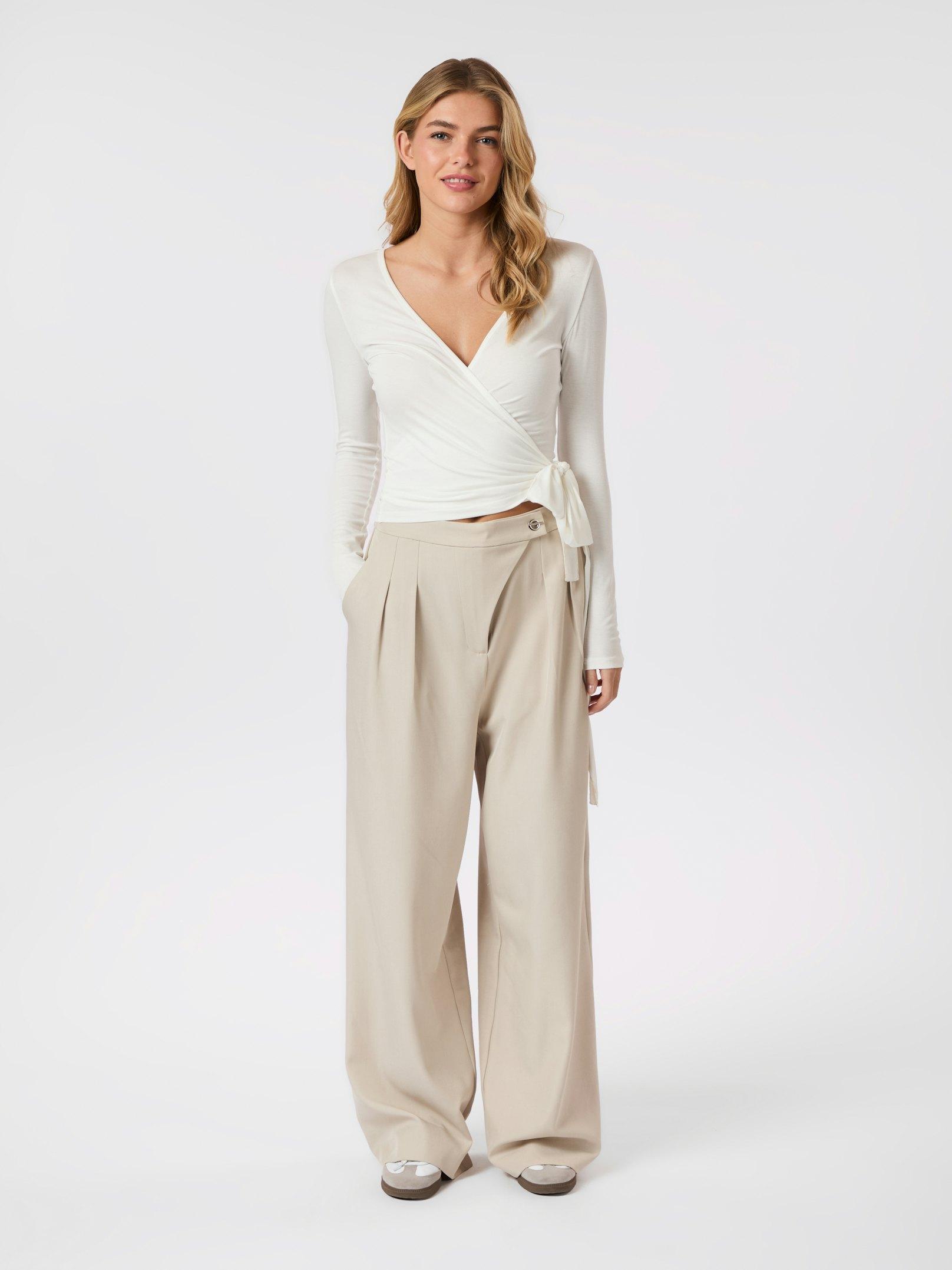 Neo Noir Zalka Eyelet Bukser Sand