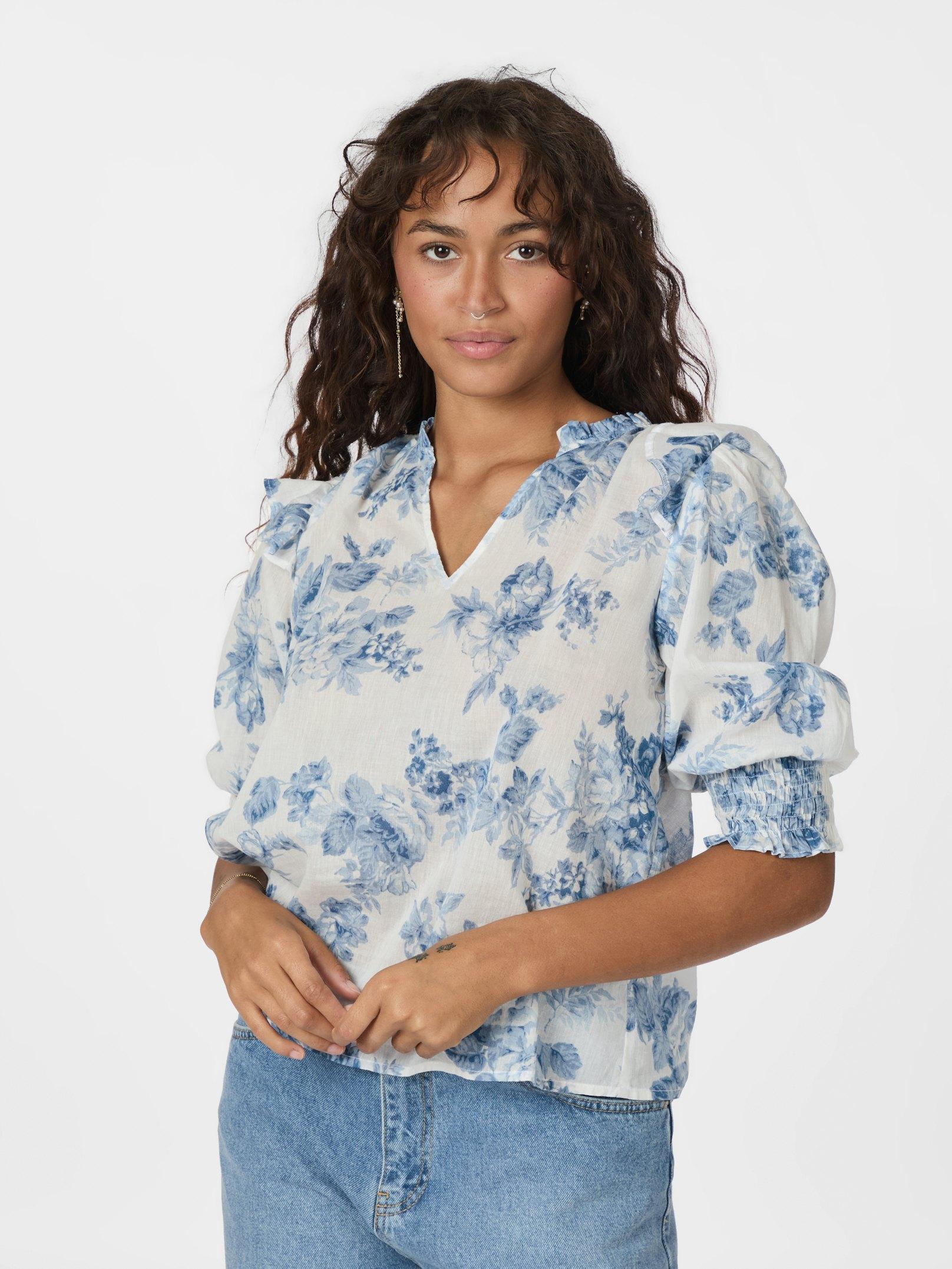 Neo Noir Davina Blomster Bluse